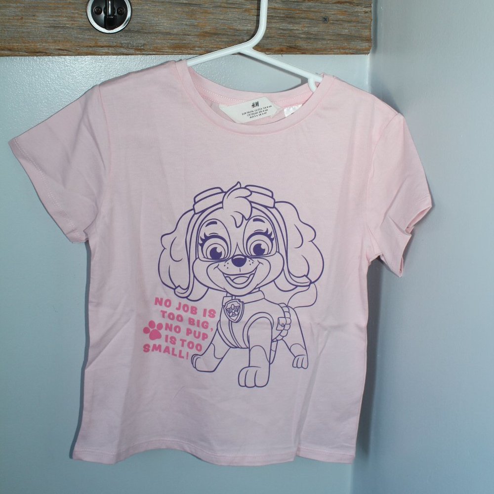 2-4y Paw Patrol Skye Shirt Pink New
